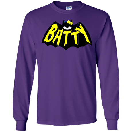 T-Shirts Purple / S Hello Batty Men's Long Sleeve T-Shirt