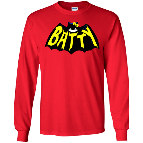 T-Shirts Red / S Hello Batty Men's Long Sleeve T-Shirt