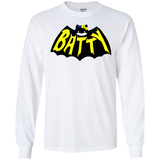 T-Shirts White / S Hello Batty Men's Long Sleeve T-Shirt