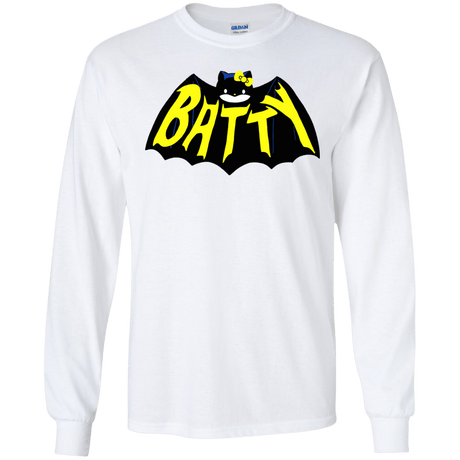 T-Shirts White / S Hello Batty Men's Long Sleeve T-Shirt