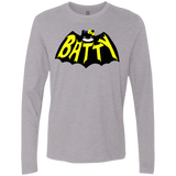 T-Shirts Heather Grey / S Hello Batty Men's Premium Long Sleeve