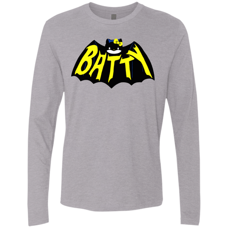 T-Shirts Heather Grey / S Hello Batty Men's Premium Long Sleeve