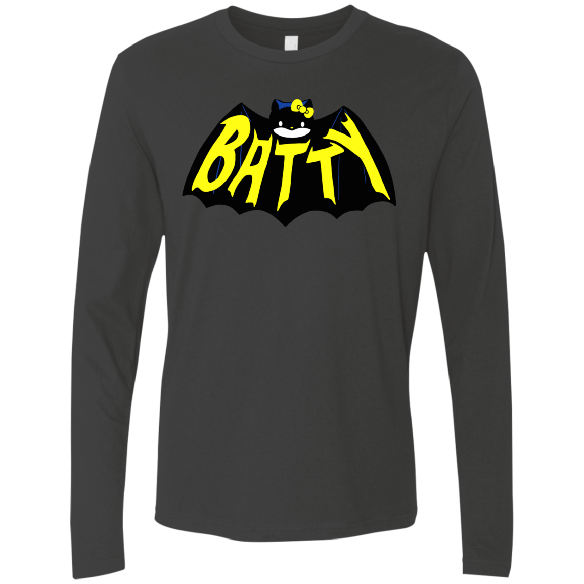 T-Shirts Heavy Metal / S Hello Batty Men's Premium Long Sleeve