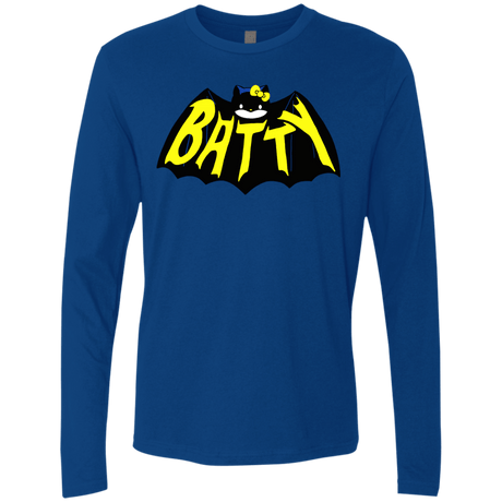 T-Shirts Royal / S Hello Batty Men's Premium Long Sleeve