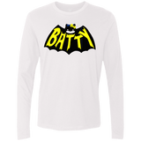 T-Shirts White / S Hello Batty Men's Premium Long Sleeve