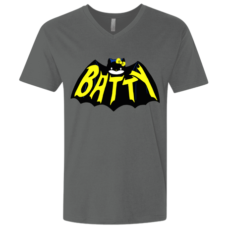 T-Shirts Heavy Metal / X-Small Hello Batty Men's Premium V-Neck