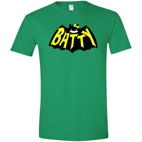 T-Shirts Heather Irish Green / S Hello Batty Men's Semi-Fitted Softstyle