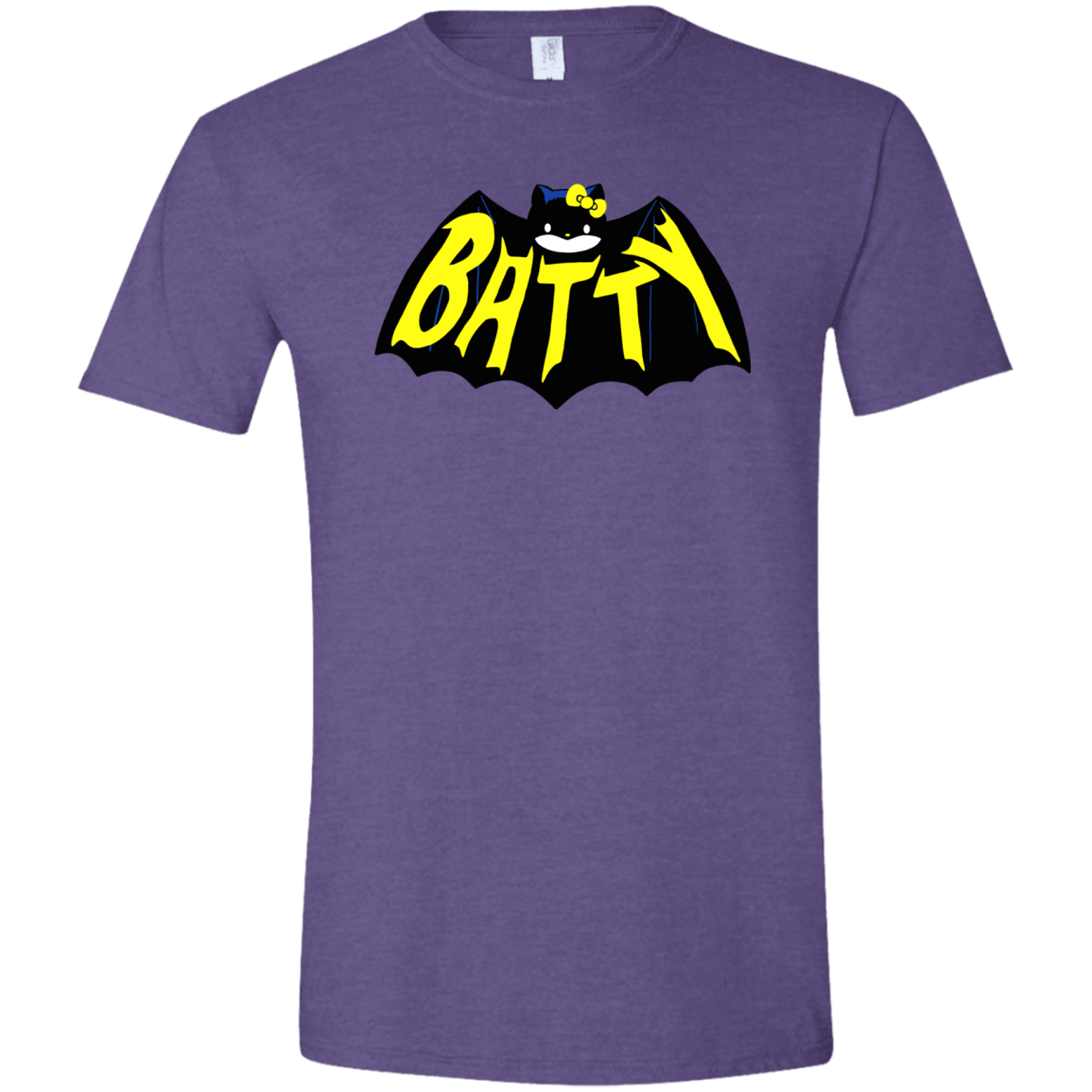 T-Shirts Heather Purple / S Hello Batty Men's Semi-Fitted Softstyle