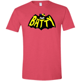 T-Shirts Heather Red / S Hello Batty Men's Semi-Fitted Softstyle