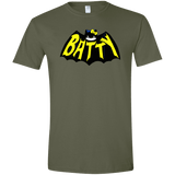 T-Shirts Military Green / S Hello Batty Men's Semi-Fitted Softstyle