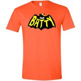 T-Shirts Orange / S Hello Batty Men's Semi-Fitted Softstyle