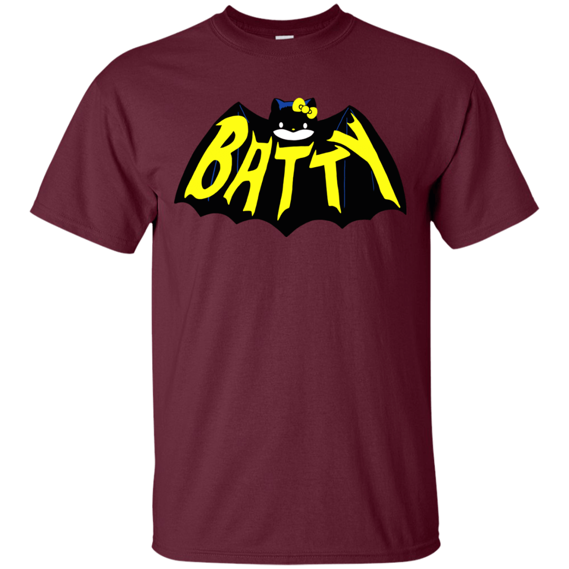 T-Shirts Maroon / S Hello Batty T-Shirt