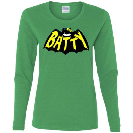 T-Shirts Irish Green / S Hello Batty Women's Long Sleeve T-Shirt