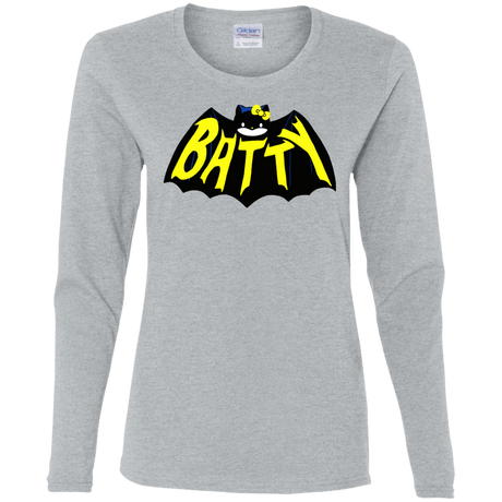 T-Shirts Sport Grey / S Hello Batty Women's Long Sleeve T-Shirt
