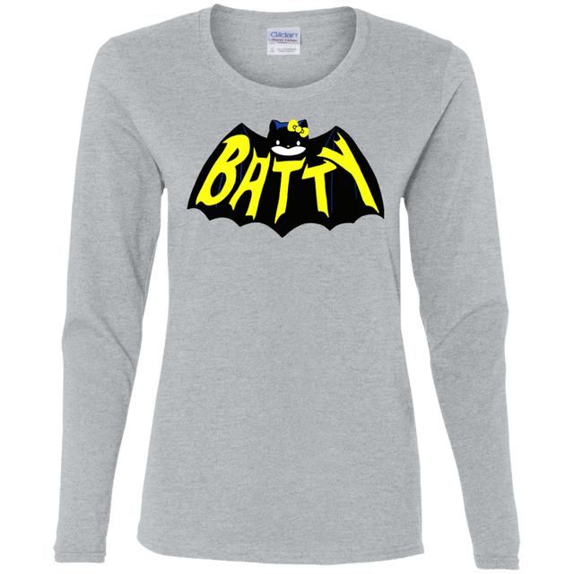 T-Shirts Sport Grey / S Hello Batty Women's Long Sleeve T-Shirt