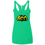 T-Shirts Envy / X-Small Hello Batty Women's Triblend Racerback Tank