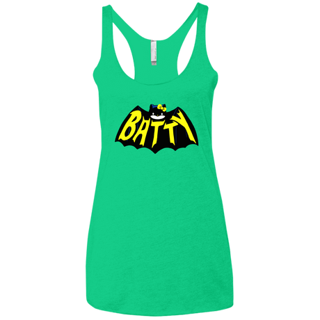 T-Shirts Envy / X-Small Hello Batty Women's Triblend Racerback Tank