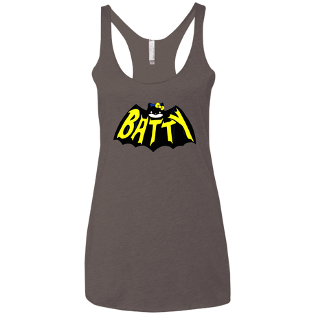 T-Shirts Macchiato / X-Small Hello Batty Women's Triblend Racerback Tank