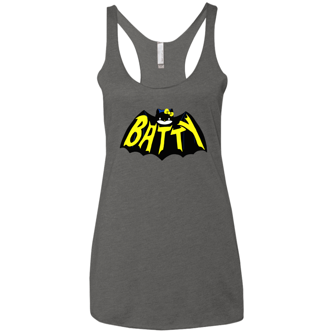T-Shirts Premium Heather / X-Small Hello Batty Women's Triblend Racerback Tank
