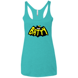 T-Shirts Tahiti Blue / X-Small Hello Batty Women's Triblend Racerback Tank