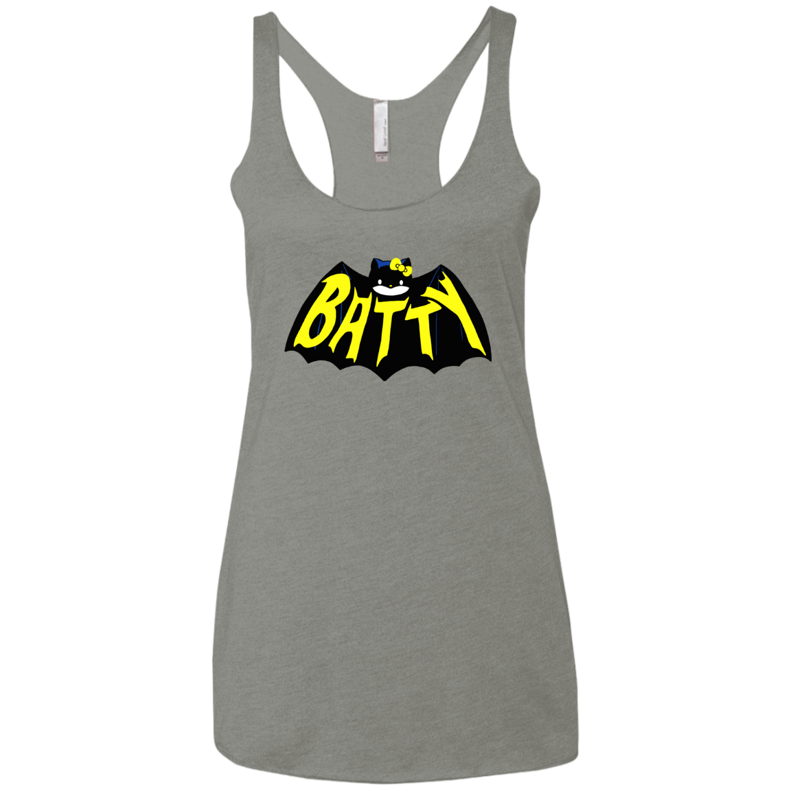 T-Shirts Venetian Grey / X-Small Hello Batty Women's Triblend Racerback Tank