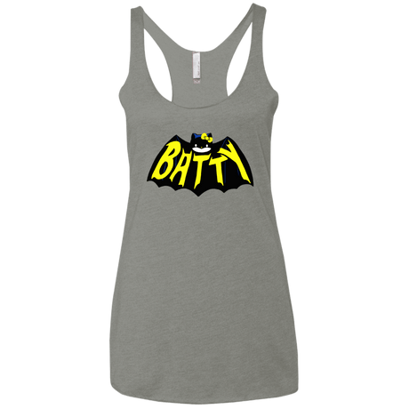 T-Shirts Venetian Grey / X-Small Hello Batty Women's Triblend Racerback Tank