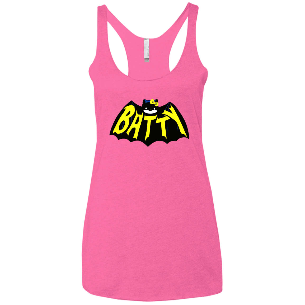 T-Shirts Vintage Pink / X-Small Hello Batty Women's Triblend Racerback Tank