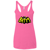 T-Shirts Vintage Pink / X-Small Hello Batty Women's Triblend Racerback Tank
