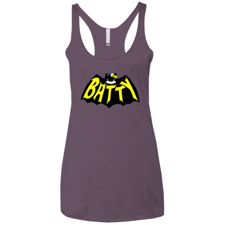 T-Shirts Vintage Purple / X-Small Hello Batty Women's Triblend Racerback Tank