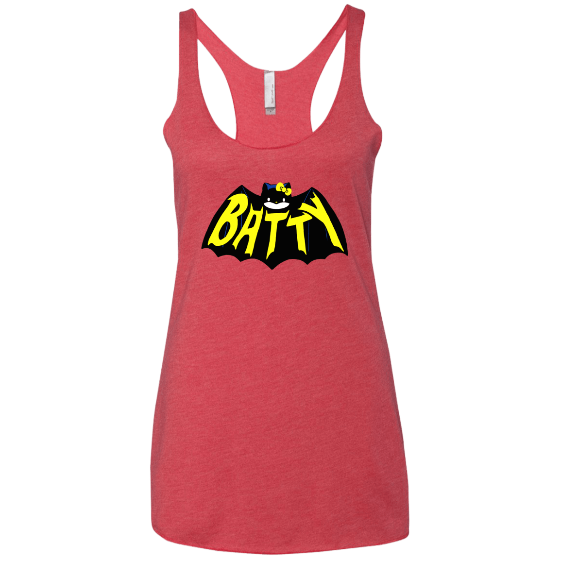 T-Shirts Vintage Red / X-Small Hello Batty Women's Triblend Racerback Tank