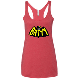 T-Shirts Vintage Red / X-Small Hello Batty Women's Triblend Racerback Tank