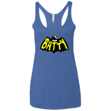 T-Shirts Vintage Royal / X-Small Hello Batty Women's Triblend Racerback Tank