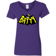 T-Shirts Purple / S Hello Batty Women's V-Neck T-Shirt