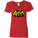 T-Shirts Red / S Hello Batty Women's V-Neck T-Shirt