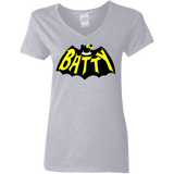 T-Shirts Sport Grey / S Hello Batty Women's V-Neck T-Shirt