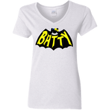 T-Shirts White / S Hello Batty Women's V-Neck T-Shirt