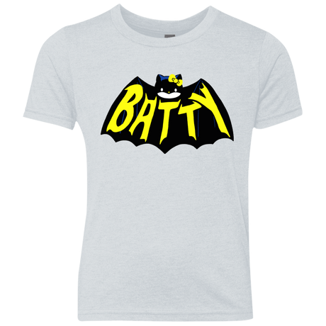 T-Shirts Heather White / YXS Hello Batty Youth Triblend T-Shirt