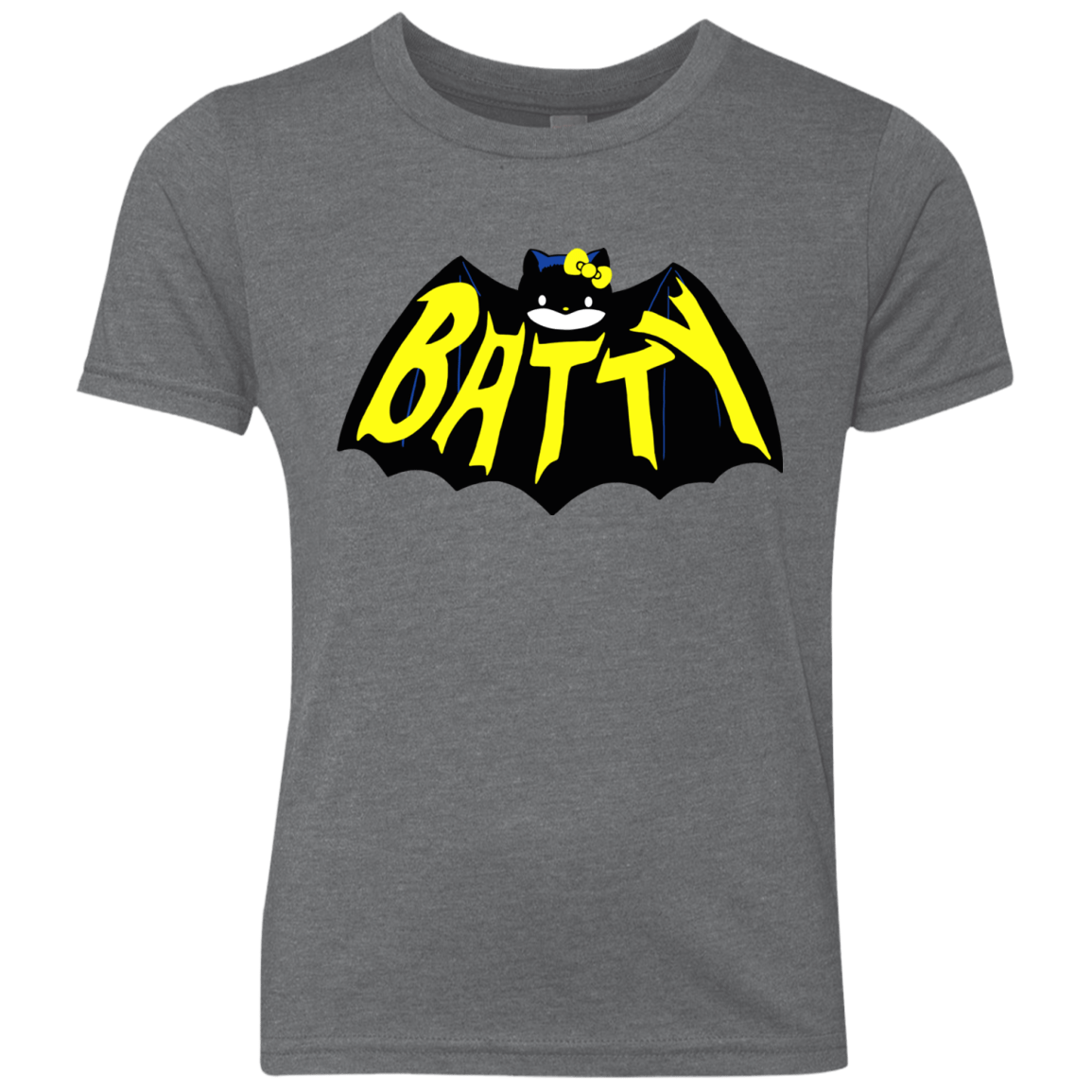 T-Shirts Premium Heather / YXS Hello Batty Youth Triblend T-Shirt