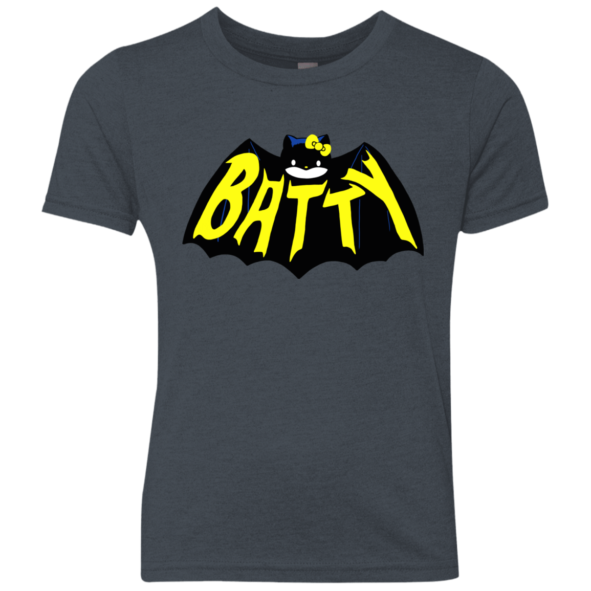 T-Shirts Vintage Navy / YXS Hello Batty Youth Triblend T-Shirt