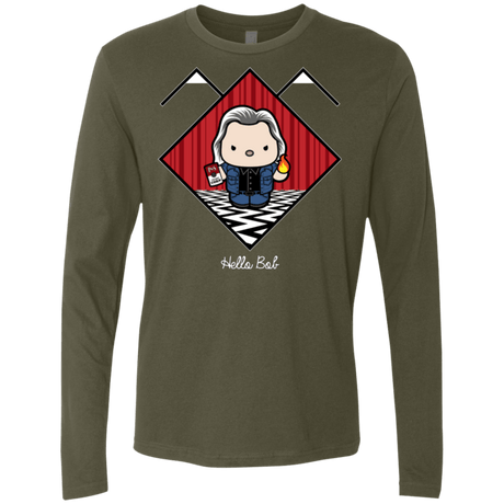 T-Shirts Military Green / Small Hello Bob Men's Premium Long Sleeve