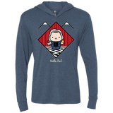 T-Shirts Indigo / X-Small Hello Bob Triblend Long Sleeve Hoodie Tee