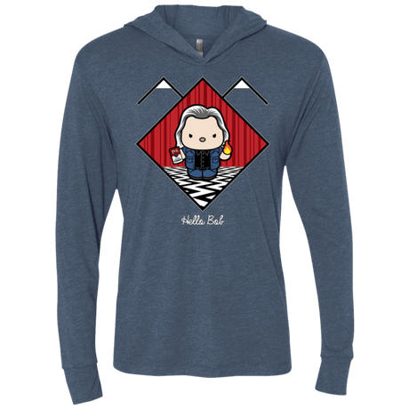 T-Shirts Indigo / X-Small Hello Bob Triblend Long Sleeve Hoodie Tee