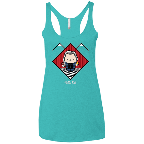 T-Shirts Tahiti Blue / X-Small Hello Bob Women's Triblend Racerback Tank