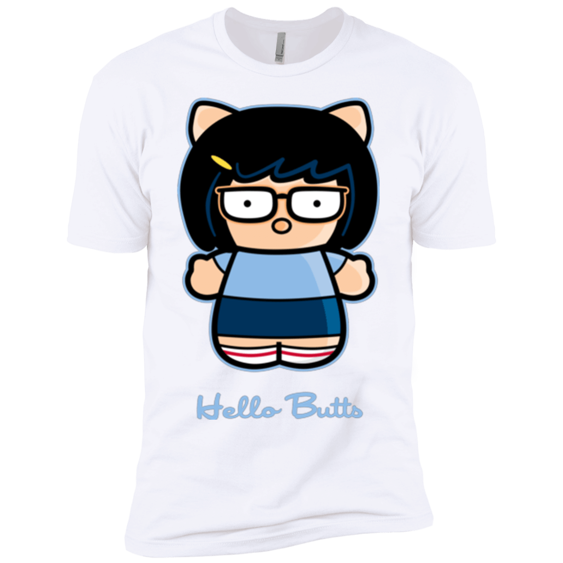 T-Shirts White / YXS Hello Butts Boys Premium T-Shirt