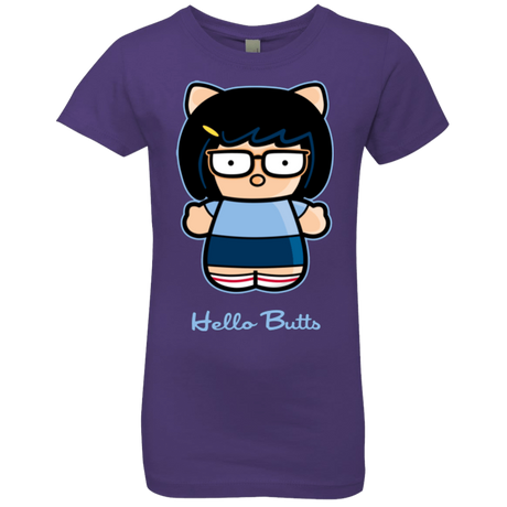 T-Shirts Purple Rush / YXS Hello Butts Girls Premium T-Shirt