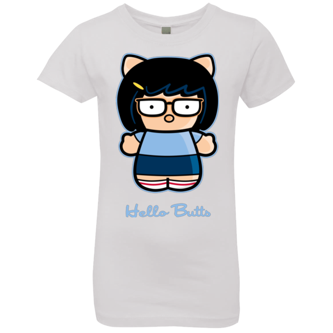 T-Shirts White / YXS Hello Butts Girls Premium T-Shirt