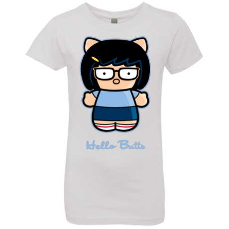T-Shirts White / YXS Hello Butts Girls Premium T-Shirt
