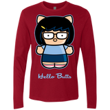 T-Shirts Cardinal / Small Hello Butts Men's Premium Long Sleeve