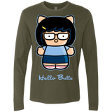 T-Shirts Military Green / Small Hello Butts Men's Premium Long Sleeve