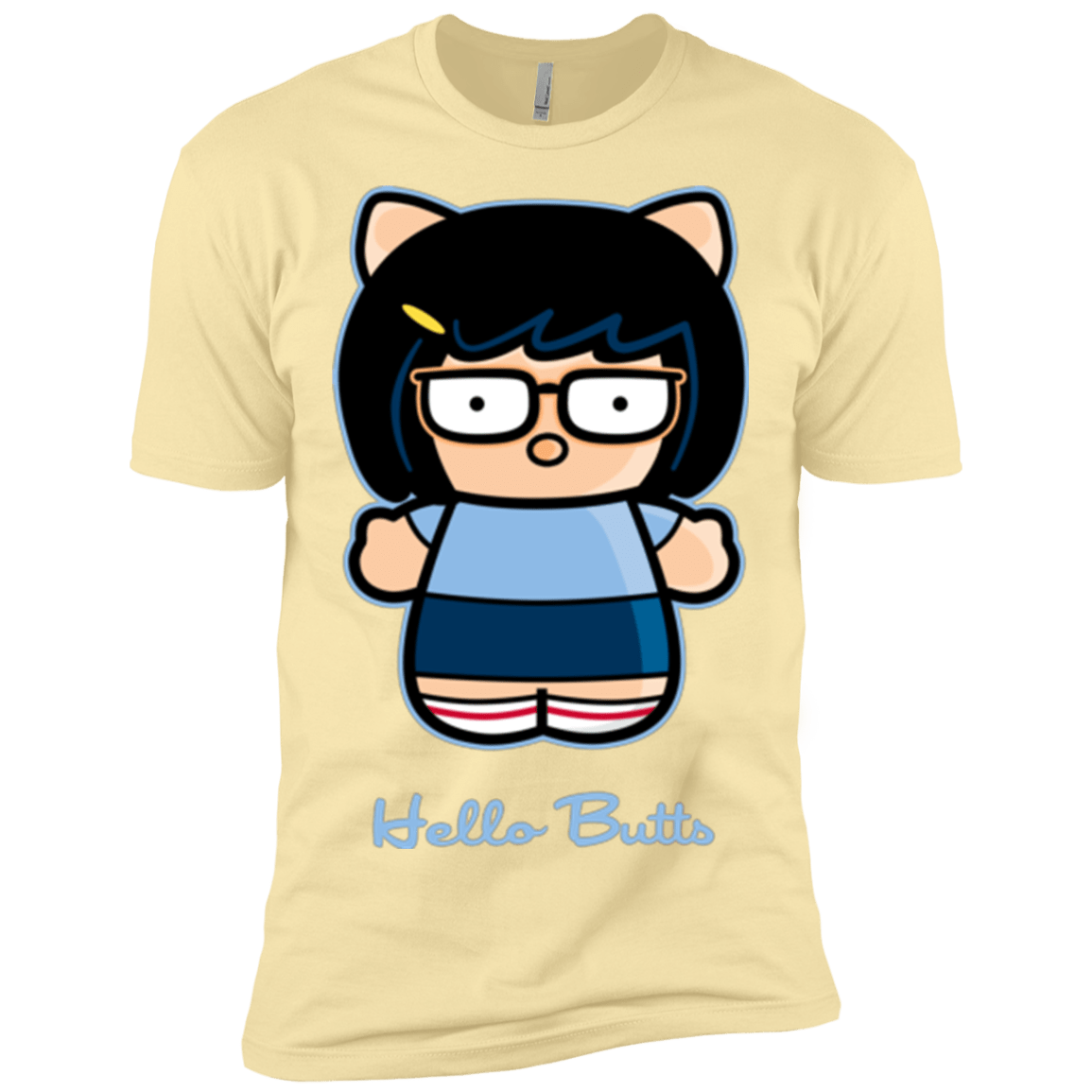 T-Shirts Banana Cream / X-Small Hello Butts Men's Premium T-Shirt